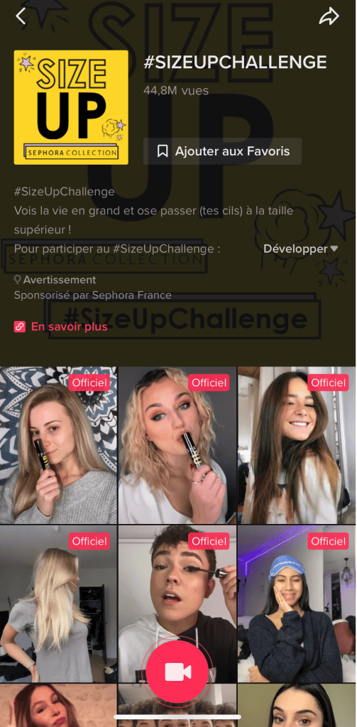 Tik Tok, Sephora, TF1